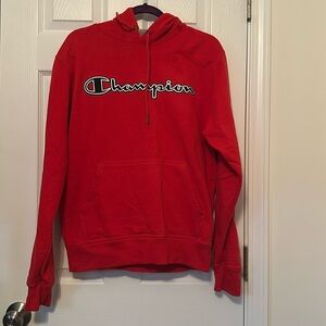 Red Champion sweater